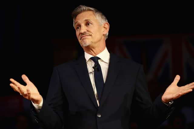 WHITES BACKING: From former England star Gary Lineker. Photo by Jack Taylor/Getty Images.