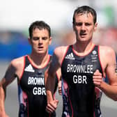 FOLLOW IN THE FOOTSTEPS: Alistair Brownlee, above right, proved an inspirational figure for Jonny when it came to him taking up triathlon too.