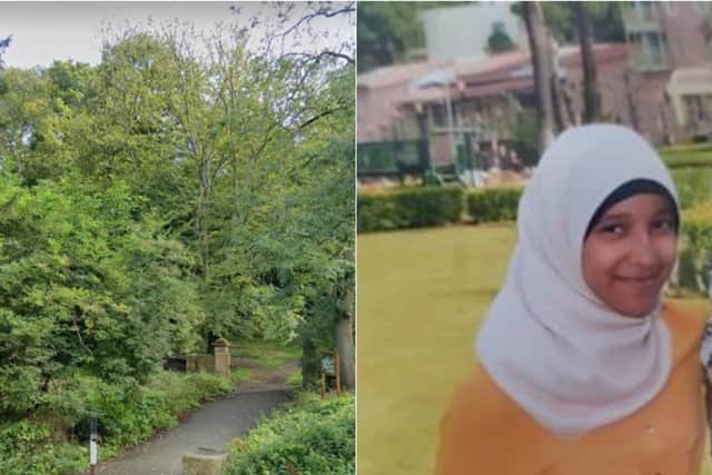 Police are searching Gledhow Valley Woods in connection with missing 16-year-old Rawan Hussain (Photo: WYP)