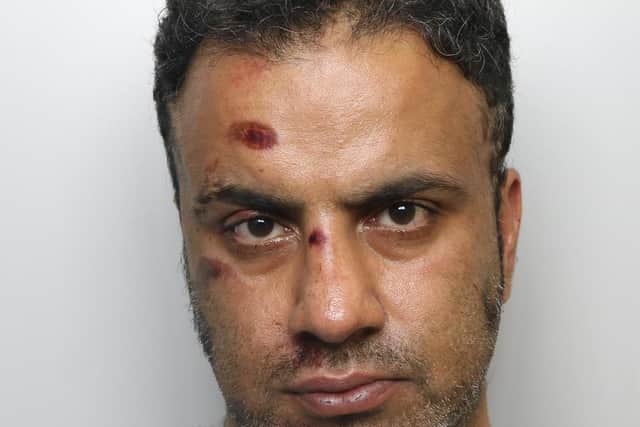 Ziaul Ghani was jailed for 18 months over the violent outburst in Wakefield