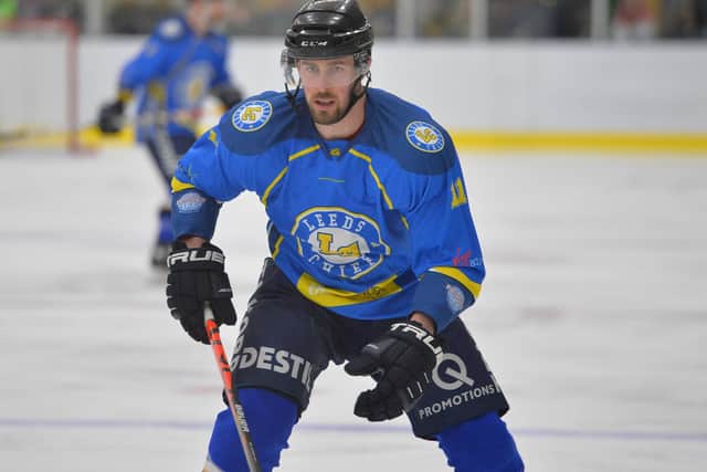 SAME AGAIN? Andres Kopstals had a positive impact on Leeds Chiefs when he played for them in NIHL National last season, his first as a pro player. Picture: Dean Woolley.