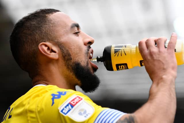 THIRSTY WORK: For Kemar Roofe and the Leeds United squad in Marcelo Bielsa's 'murder-ball' sessions. Photo by George Wood/Getty Images.