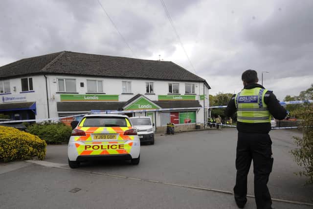 The gas explosion was in the vicinity of the Londis store according to police cc Simon Hulme