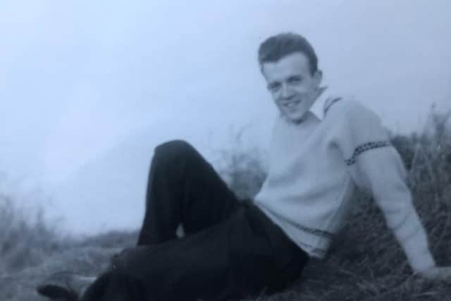 Chris Milross pictured as a young man