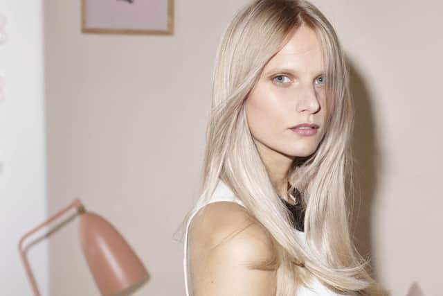 Robert Eaton advises that it's better to work with your hair's natural colour when roots come through, rather than try to cover them with a box colour. Picture: Wella Professional.
