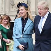 Prime Minister Boris Johnson and partner Carrie Symonds have had a baby boy. Pictured leaving after the Commonwealth Service at Westminster Abbey on Commonwealth Day.