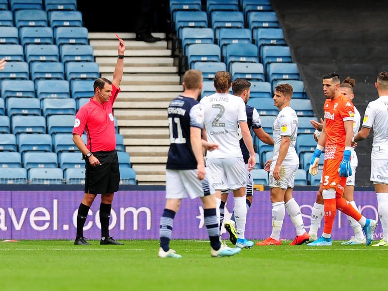 Berardi has been shown eight reds but the most recent, at Millwall, was rescinded. He was sent off on his competitive debut and in last season's play-off semi.