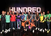 Players, including Northern Superchargers' Adil Rashid and Ben Stokes, line up following The Hundred Draft in October last year. Picture: Christopher Lee/Getty Images.