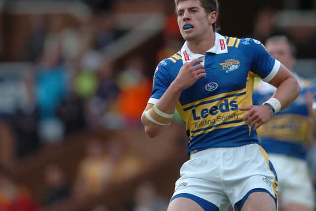 Joe Chandler made his only apperance for Rhinos when a depleted side beat Castleford in 2008. Picture by Steve Riding.
