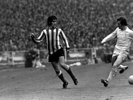 VERSATILE: Leeds United's Trevor Cherry right, up against Sunderland's Billy Hughes. Picture by Peter Robinson.