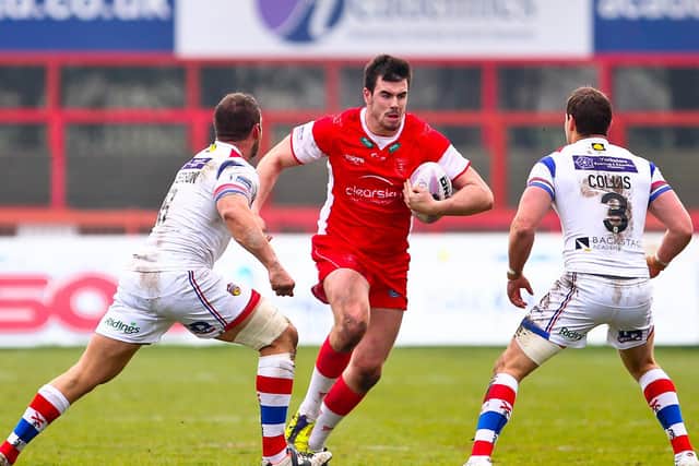 Jordan Cox playing for Hull KR v Wakefield Trinity in 2013 (SWPIX)