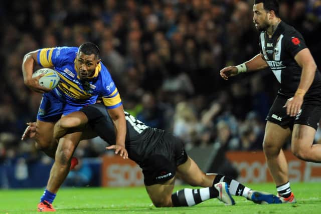 Kiwi Ali Lauitiiti made a guest appearance for Rhinos against New Zealand in 2015. Picture by Steve Riding.