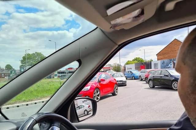 James Gallivan got caught in the queues (photo: James Gallivan).