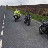Police stopped the motorcyclists on the A169 (photo: Whitby Town Police).