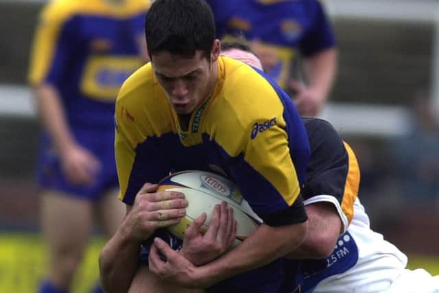 Jon Wainhouse playing for Leeds Rhinos academy in a 2002 Grand Final against Bradford Bulls. Picture by Mel Hulme.