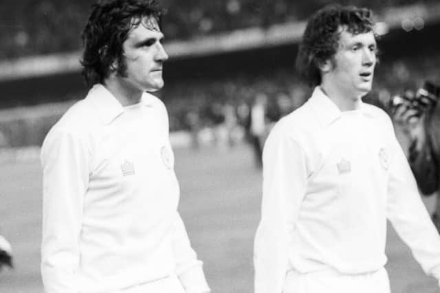 DIGNITY - Trevor Cherry, pictured right alongside Norman Hunter, showed an example that flew in the face of the self interest being displayed currently, says Daniel Chapman.