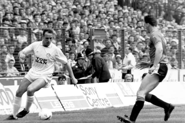 CUTTING IN: Mel Sterland as he so often did from the right hand side. Picture by YPN.