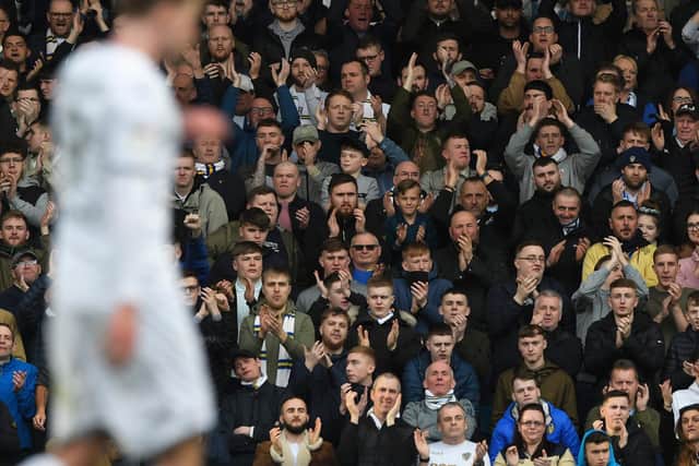 HOPEFUL: Leeds United fans want to see their team promoted to the Premier League, either on the pitch or off it, if games don't go ahead. Pic: Getty.