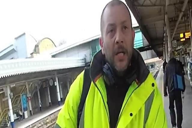 Police would like to speak to this man about the incident (photo: British Transport Police).