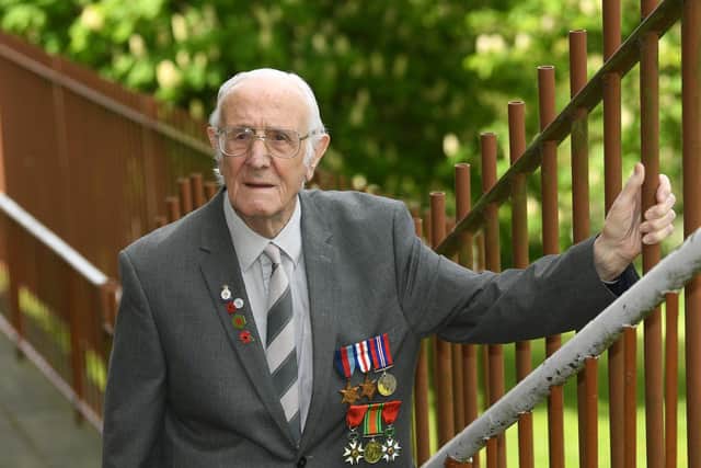 Jack Mortimer, now 96, who was in Antwerp with the Army when victory was declared in Europe on May 8 1945. Picture: Jonathan Gawthorpe