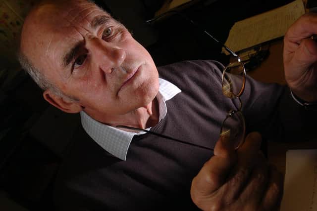 Bev Risman, pictured researching his autobiography in 2007, was a 'school master' during his time playing for Leeds. Picture by Bruce Rollinson.
