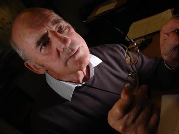 Bev Risman, pictured researching his autobiography in 2007, was a 'school master' during his time playing for Leeds. Picture by Bruce Rollinson.