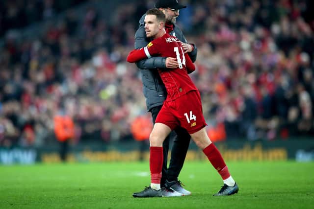 Do Liverpool's Jordan Henderson and Jurgen Klopp deserve to be Premier League champions if the 2019-20 season is ended prematurely?