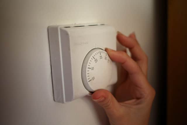 General view of a central heating thermostat.