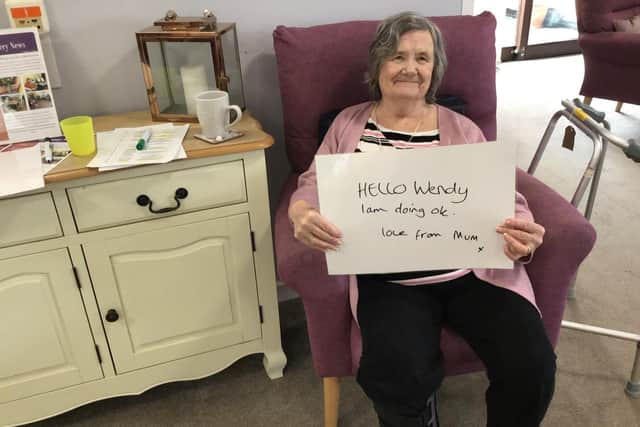 Hazel Raw, aged 79, with a message to her daughter.