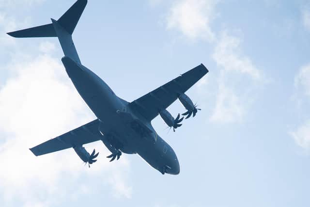 The A400M Atlas over Leeds (photo: Bob Peters / video: Gill Blair).