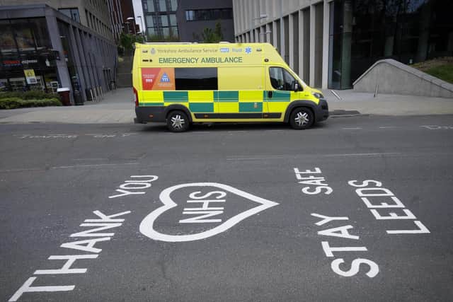 An ambulance in Leeds.
