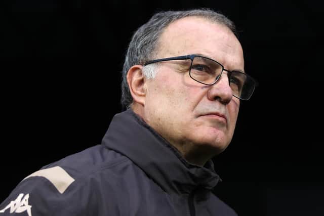 MORE OPTIONS: Leeds United head coach Marcelo Bielsa will be allowed to use up to five substitutes per game if the EFL choose to apply new rules brought in by the IFAB. Photo by Marc Atkins/Getty Images.