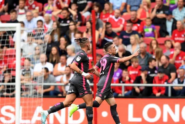 FAST STARTERS: Leeds United again began the 2019-20 season with a bang via the 3-1 win at Bristol City in which Pablo Hernandez, above, scored the opening goal. Photo by Alex Davidson/Getty Images