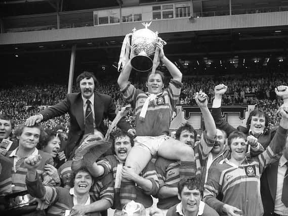 Leeds retained the Challenge Cup by beating St Helens at Wembley in 1978. Picture by Steve Riding.