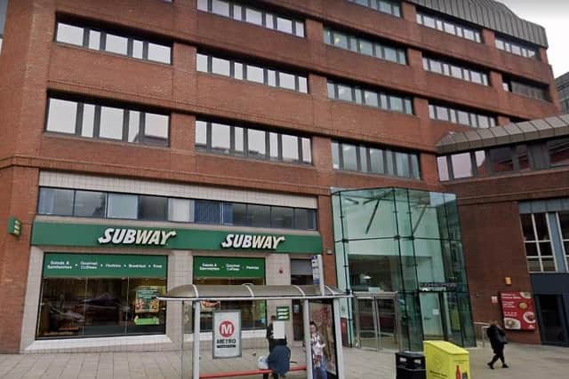Subway has reopened Leeds restaurants for takeaway and delivery - starting from today. Pictured is the Albion Street store.