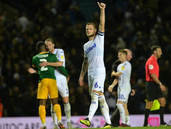LEADER - Liam Cooper got onboard with Boot the Virus straight away and the rest of the Leeds United squad followed