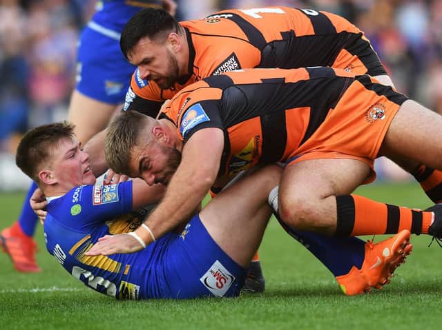 Callum McLelland made his Betfred Super League debt against his hometown club Castleford Tigers last year. Picture by Jonathan Gawthorpe.