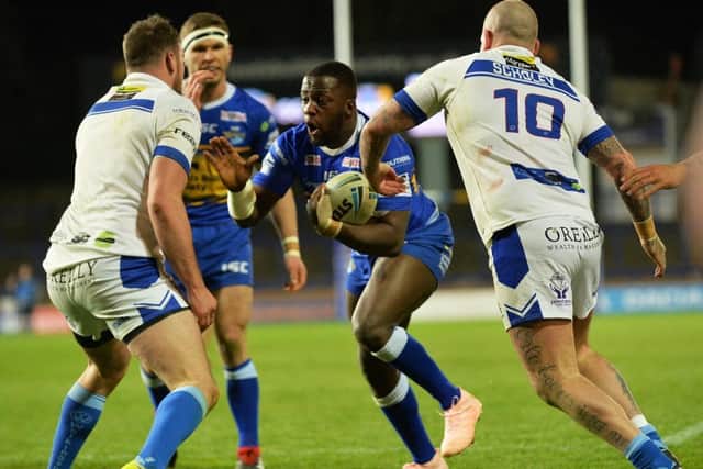 Callum McLelland believes Muizz Mustapha has a big future at Leeds Rhinos. Picture by Bruce Rollinson.