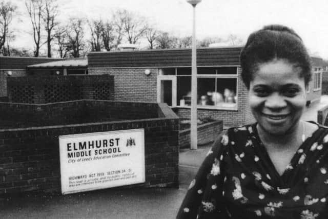 Pictured, GertrudePaul, the first black teacher in Leeds, predominantly taught in primary schoolsin south and north east Leeds,before becoming head teacher in 1976 of Elmhurst Middle School (now known as Bracken Edge Primary) in Chapeltown. Photo credit: Other