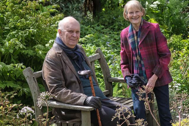Alan Ayckbourn and his wife Heather Stoney