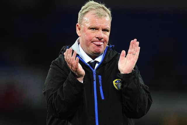 THE WAY IT WAS: Steve Evans in charge of Leeds United in March 2016. Photo by Harry Trump/Getty Images.