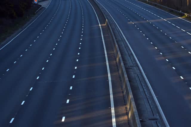 Empty motorways have been a common theme across the UK.