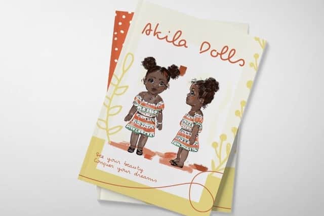 The first doll, named 'Bessie', in the Akila Dolls range.