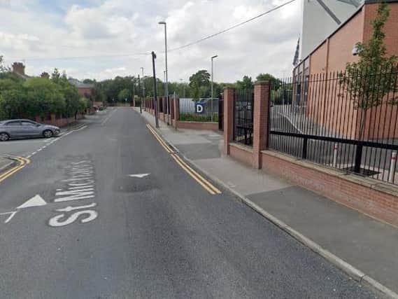 A 19-year-old man was stabbed as he walked home along St Michael's Lane in Headingley. Photo: Google Maps.