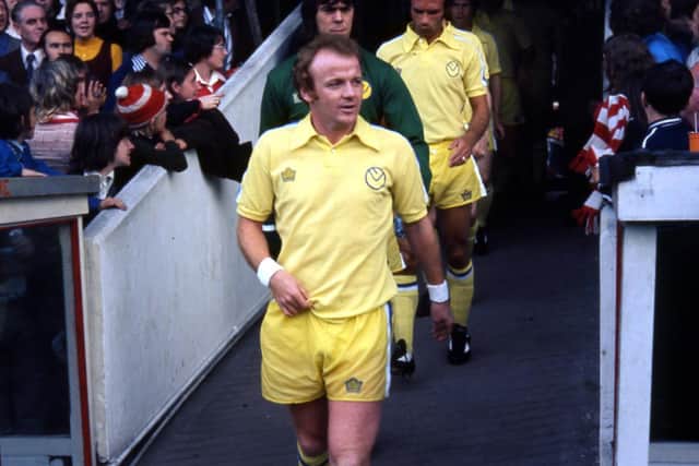 Captain Billy Bremener leads out Leeds United. PIC: Varley Picture Agency