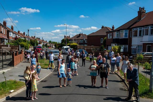 The residents of Eden Crescent in Kirsktall which is in the running to be Britain's Friendliest Street.