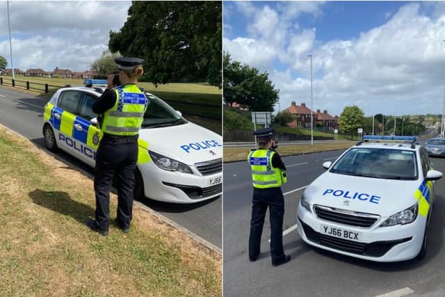 The Temple Newsam and Halton Neighbourhood Policing Team conducting speed checks (Photo: WYP)