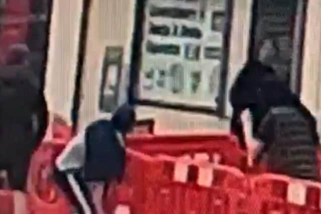 The shop was vandalised in the incident