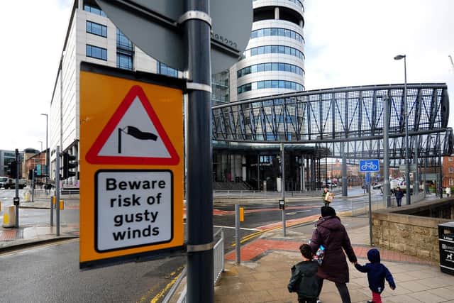 It's a blustery start to the Bank Holiday weekend in Leeds