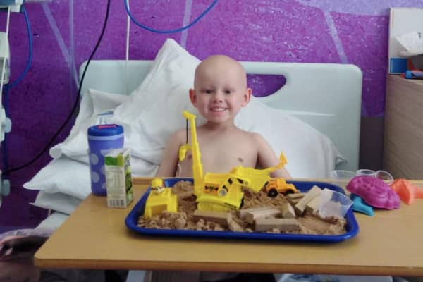 Oliver Stephenson is undergoing chemotherapy during lockdown.